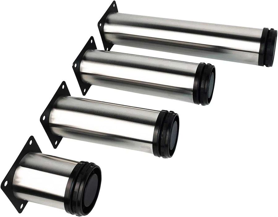 Nowe nogi do mebli / nóżki metalowe / regulacja 18-19,5cm /4szt !1754!