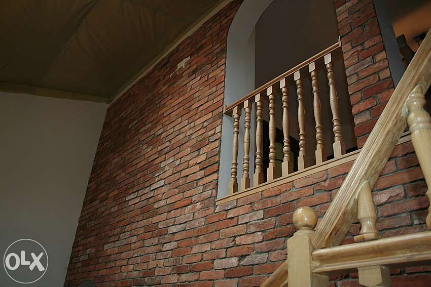 Sciana z cegły - płytki dekoracyjne, stara cegła