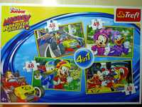 Puzzle Mickey 4w1 oraz Kraina Lodu