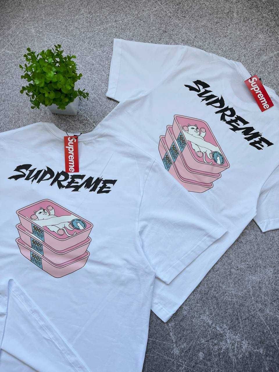 Оверсайз Футболка Супрім з бірками (Supreme)