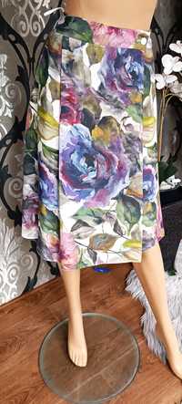 Sigma piękna spódnica w kwiaty plus size 46