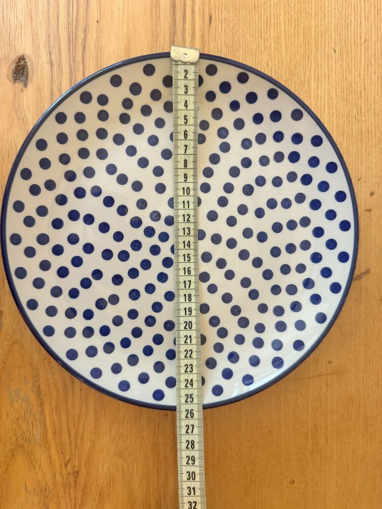 Bolesławiec talerz 25cm 3 sztuki