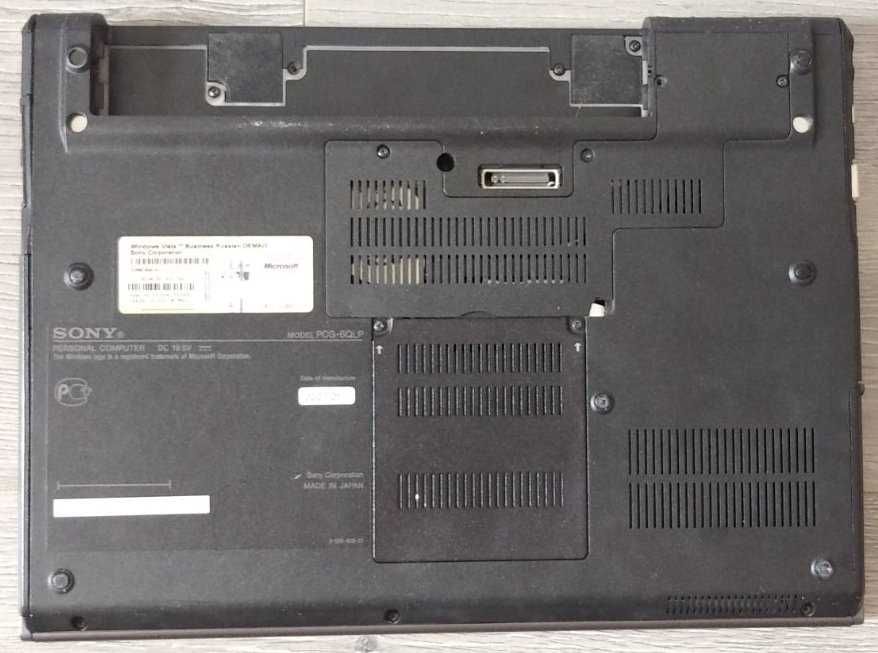 Ноутбук Sony VGN-SZ5VRN (PCG-6QLP) по частям (разборка)