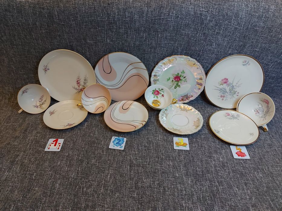 2А/3А Чайно кофейные тройки/трійки.Германия.Німеччина.50-80 год.