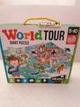 Puzzle grande do mundo 5-10 anos