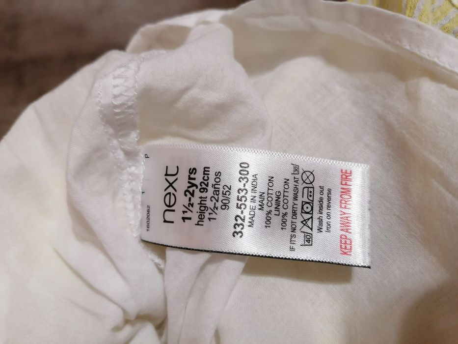 Letnia sukienka NEXT 1,5-2 latka 92