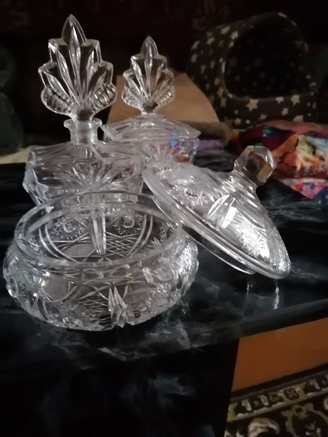 Шкатулки из хрусталя