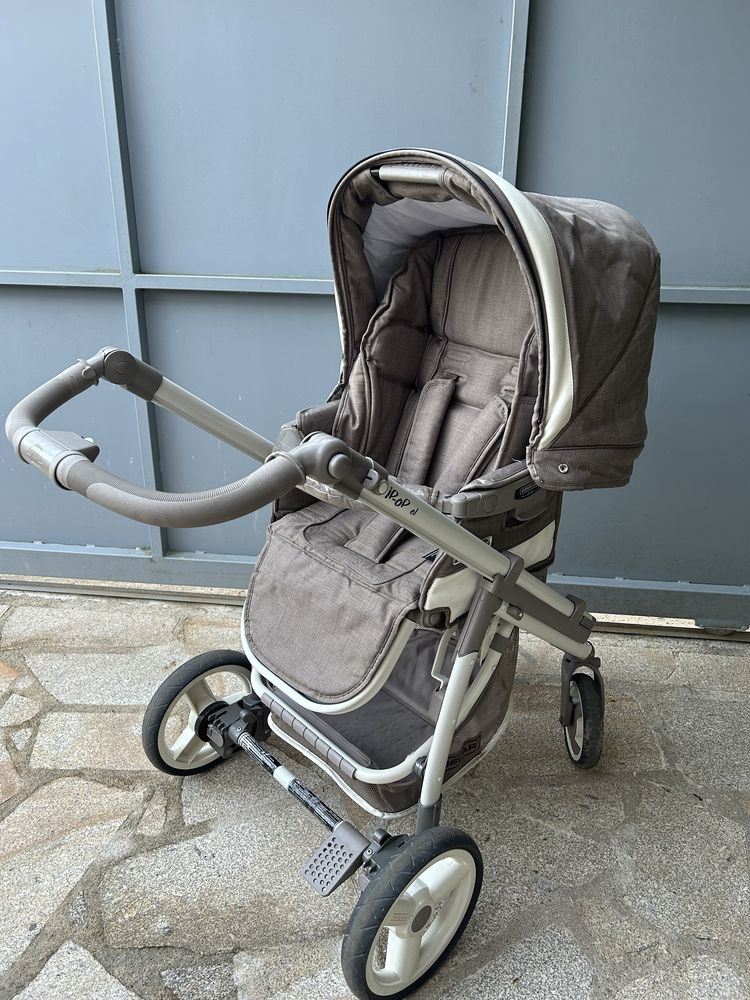 Carrinho de bebe trio bebecar com isofix para carro + acessórios