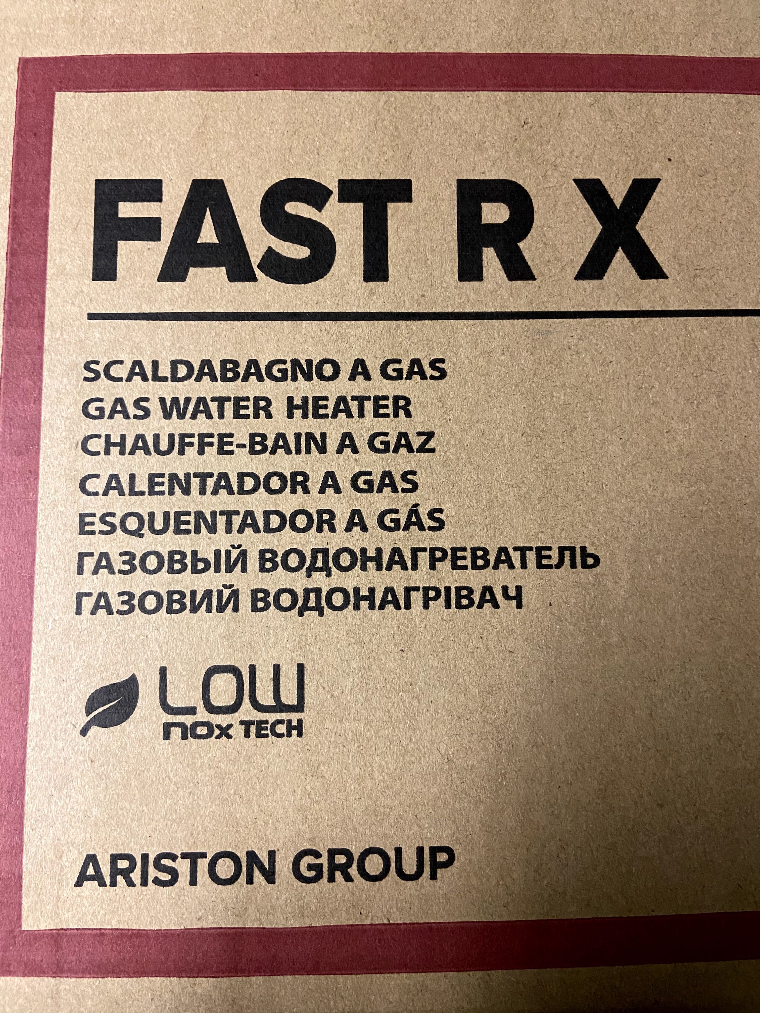 Esquentador Ariston Fast R X 11 Gás Butano / Propano
