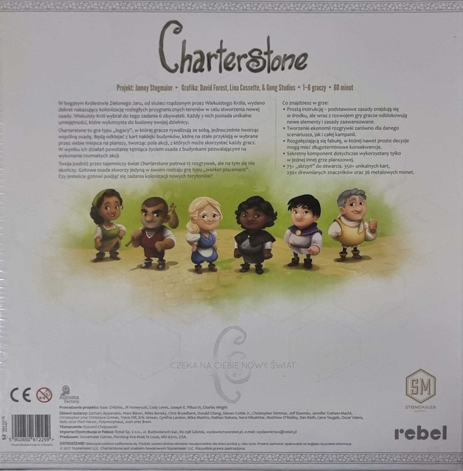 Gra planszowa Charterstone z Dodatkiem Recharge pack PL