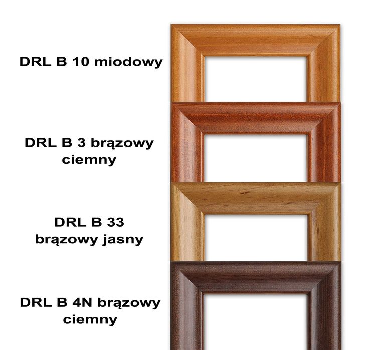 Ramka drewniana CIEMNY BRĄZ - Icar DRL B 3 brązowy ciemny 15x21
