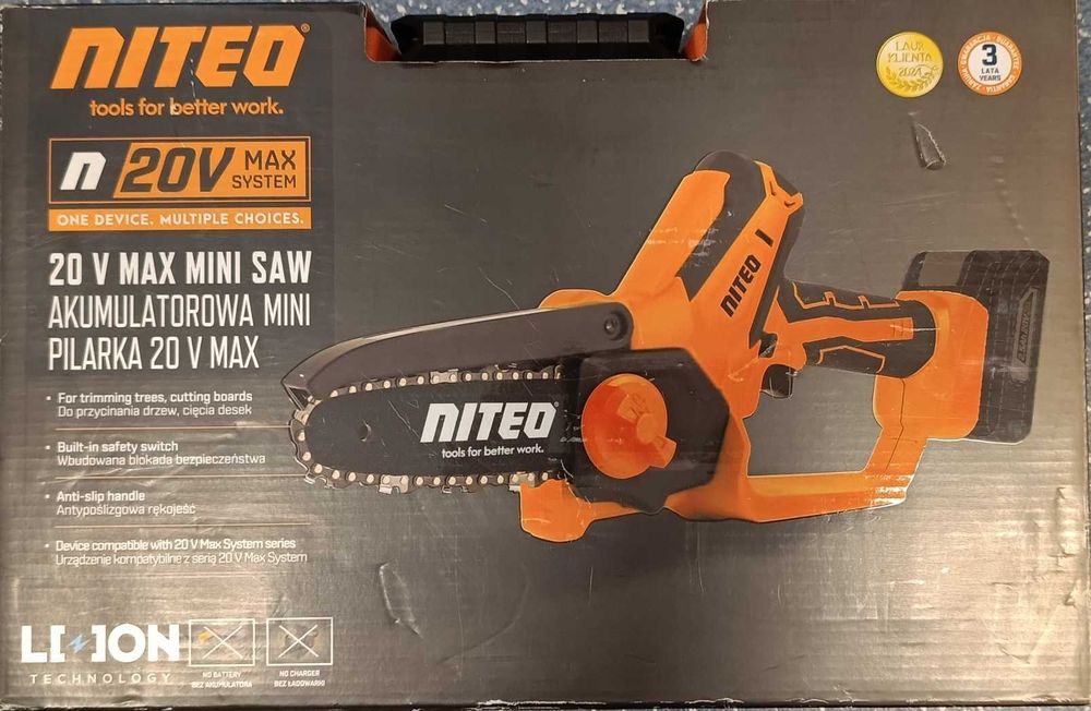 NITEO akumulatorowa mini pilarka 20V, NOWA