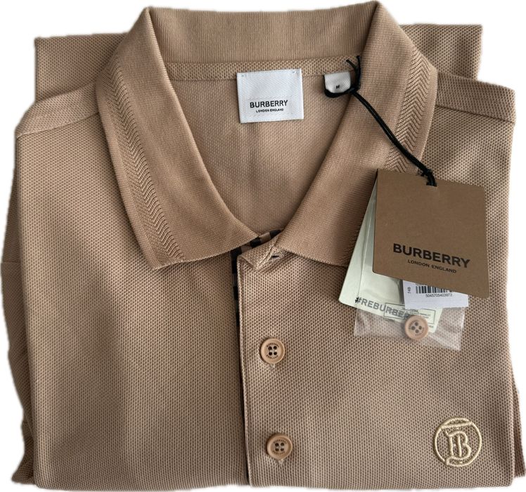 Burberry Eddie beżowe polo roz. M monogram