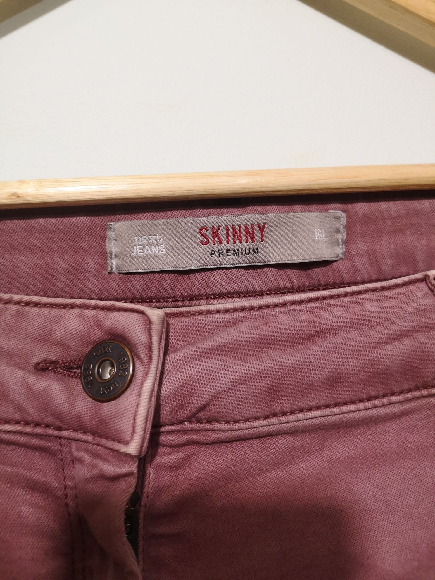 Super różowe jeansy Skinny rozmiar 44