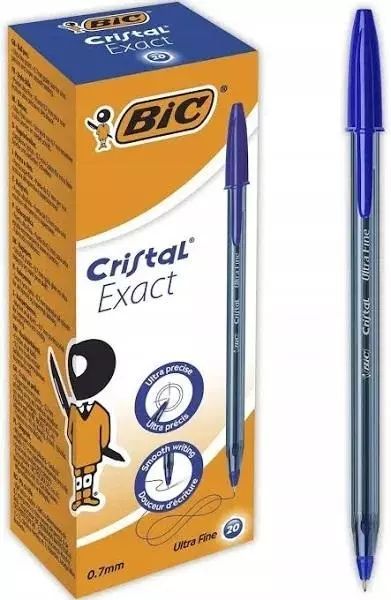Długopis Cristal Exact niebieski (20 sztuk). BIC. Nowy Produkt