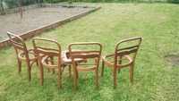 Cztery krzesła z PRL