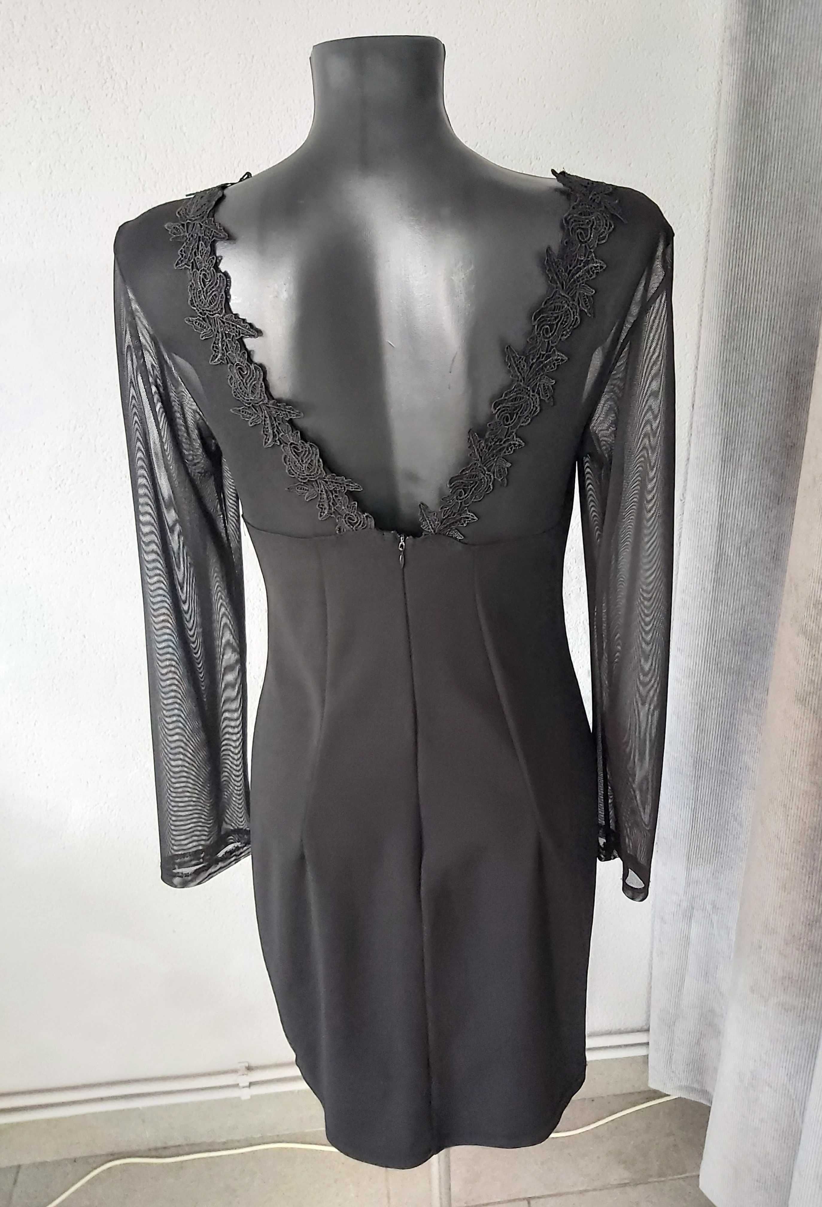 Piękna czarna sukienka L/ XL