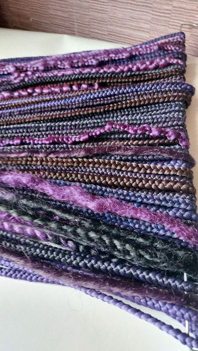 Коси, дреди, дє косички, фіолетові дредокоси