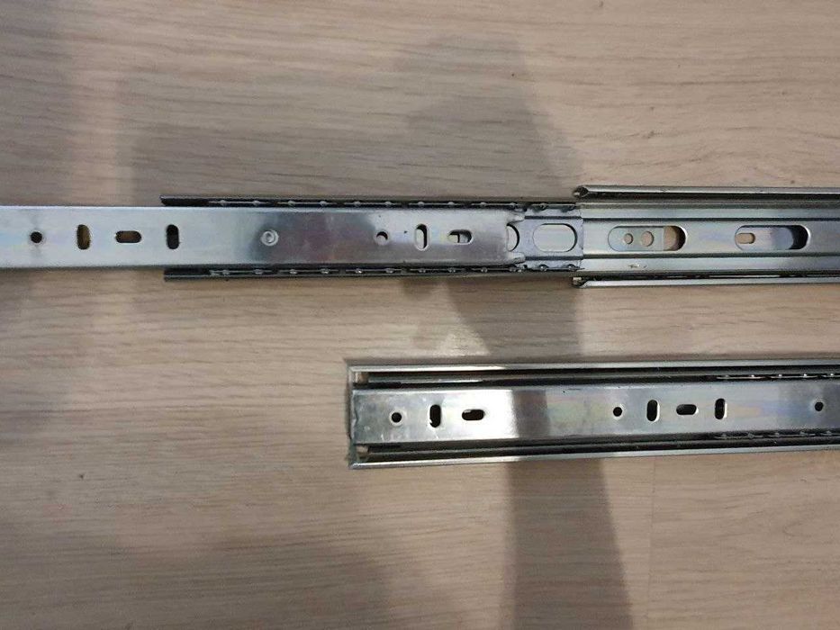 Prowadnica kulkowa do szuflad długość 400mm  cichy domyk