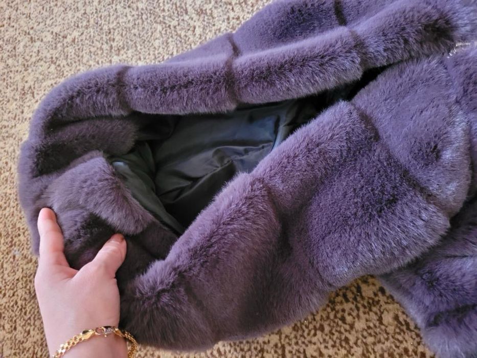 Casaco de pele artificial