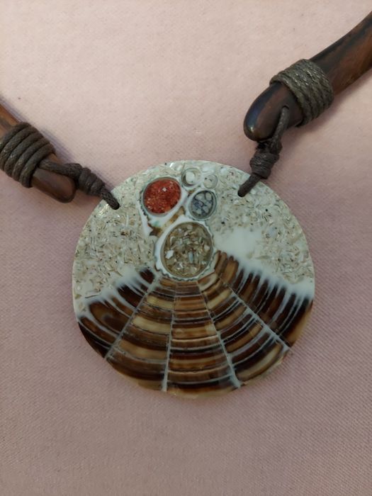 Oryginalny naszyjnik, naturalny