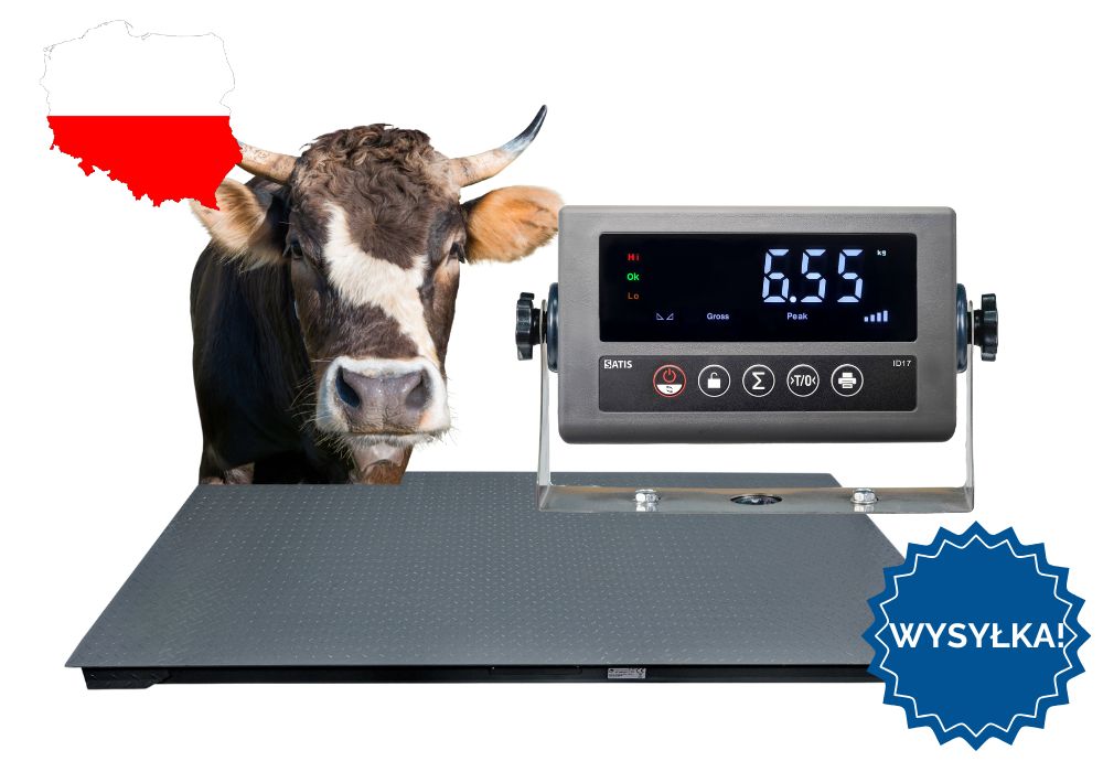 Waga inwentarzowa do Świń Krów Do Zwierząt 1,00x2,20 5T 5000kg DOSTAWA