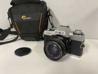 Minolta XG-1 28mm f2.8 - zestaw aparat analogowy z kolekcji