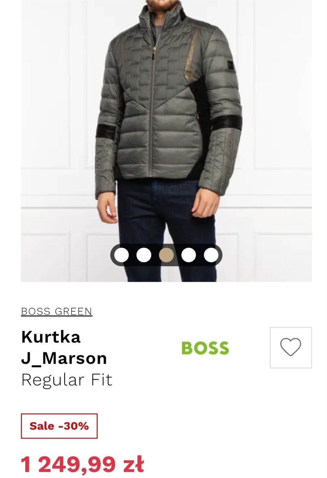 Hugo Boss nowa kurtka puchowa męska r. L