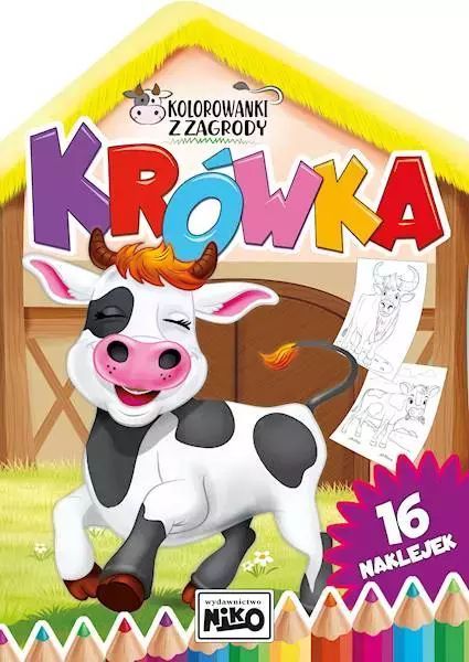 Kolorowanki z zagrody. Krówka. Niko
