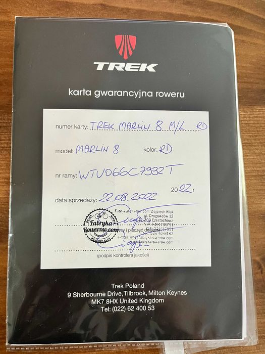 TREK MARLIN 8 rozmiar M/L stan bd