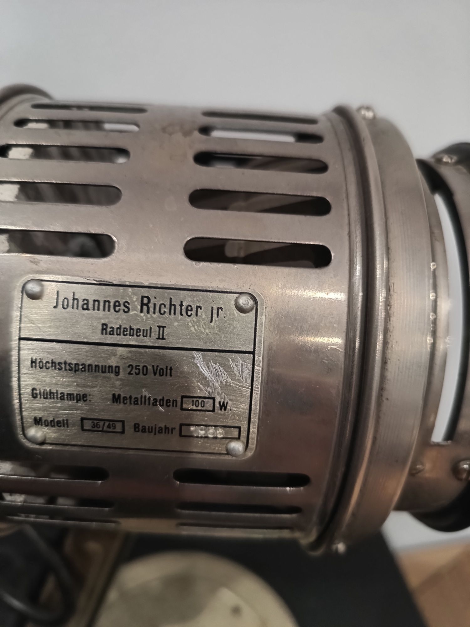 lampa johannes richter jr. Radebeul II