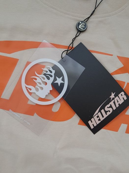 Футболка HELLSTAR Classic Tee білого кольору тішка Opium y2k sk8 drill