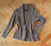 Kremowo-zielony sweter H&M