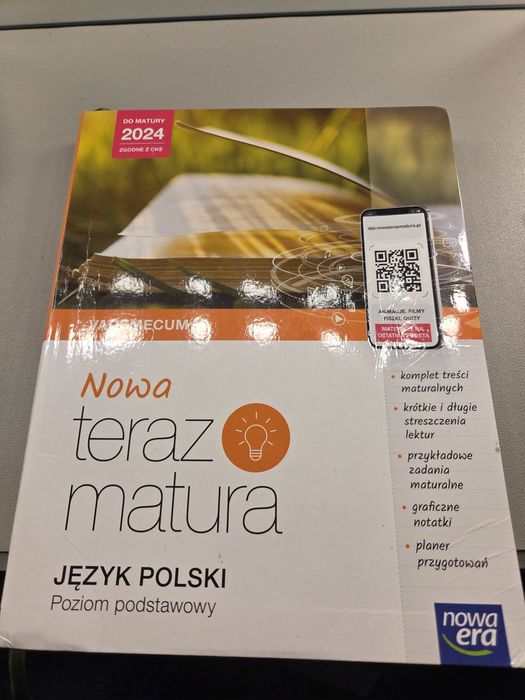 Książka  do matury podstawowej język  polski