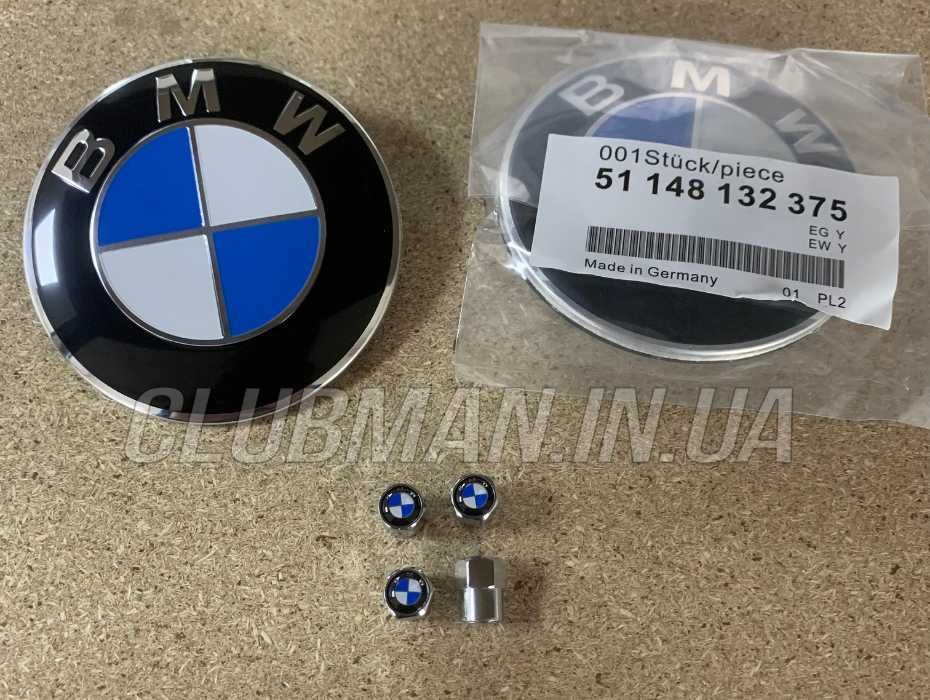 Емблема значок на капот багажник для BMW БМВ 82 78 74 мм