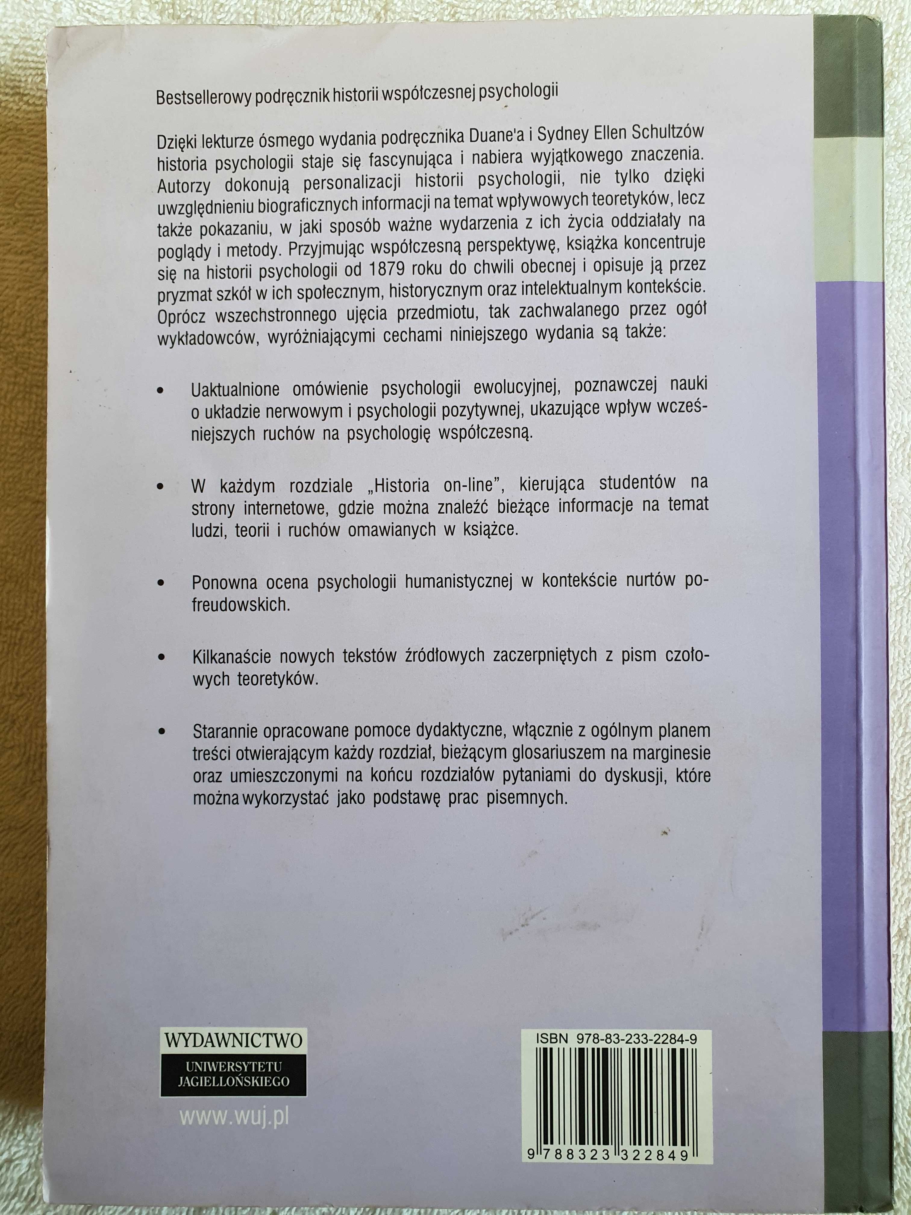 Historia współczesnej psychologii - Duane P. Schultz Sydney E. Schultz