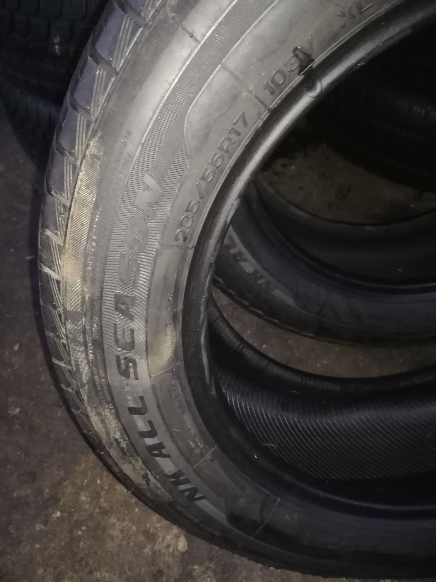 2 sztuki opony wielosezonowe 235/55R17 Nakang NK All Season XL para