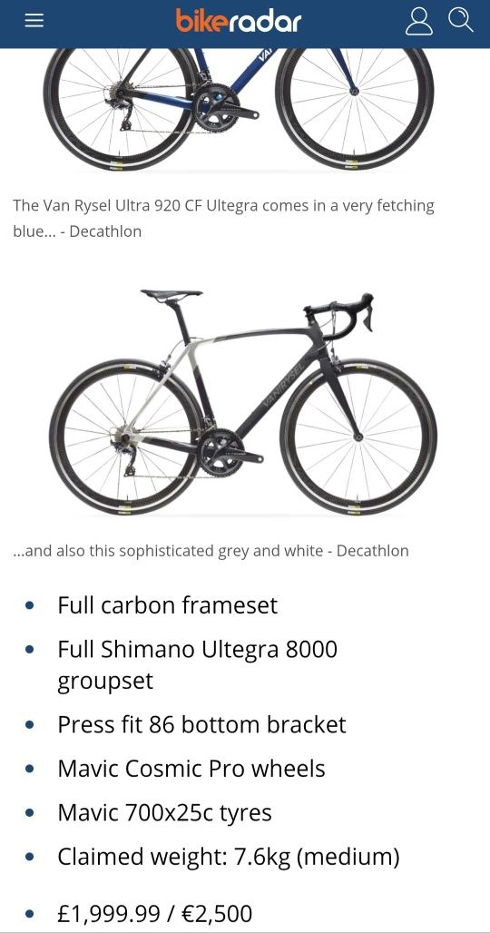 Van Rysel Ultra CF920