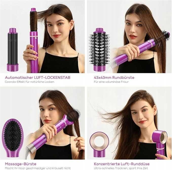 Suszarka-lokówka 5w1 MaxAIR Styler-jonowa, PARWIN PRO BEAUTY różowa