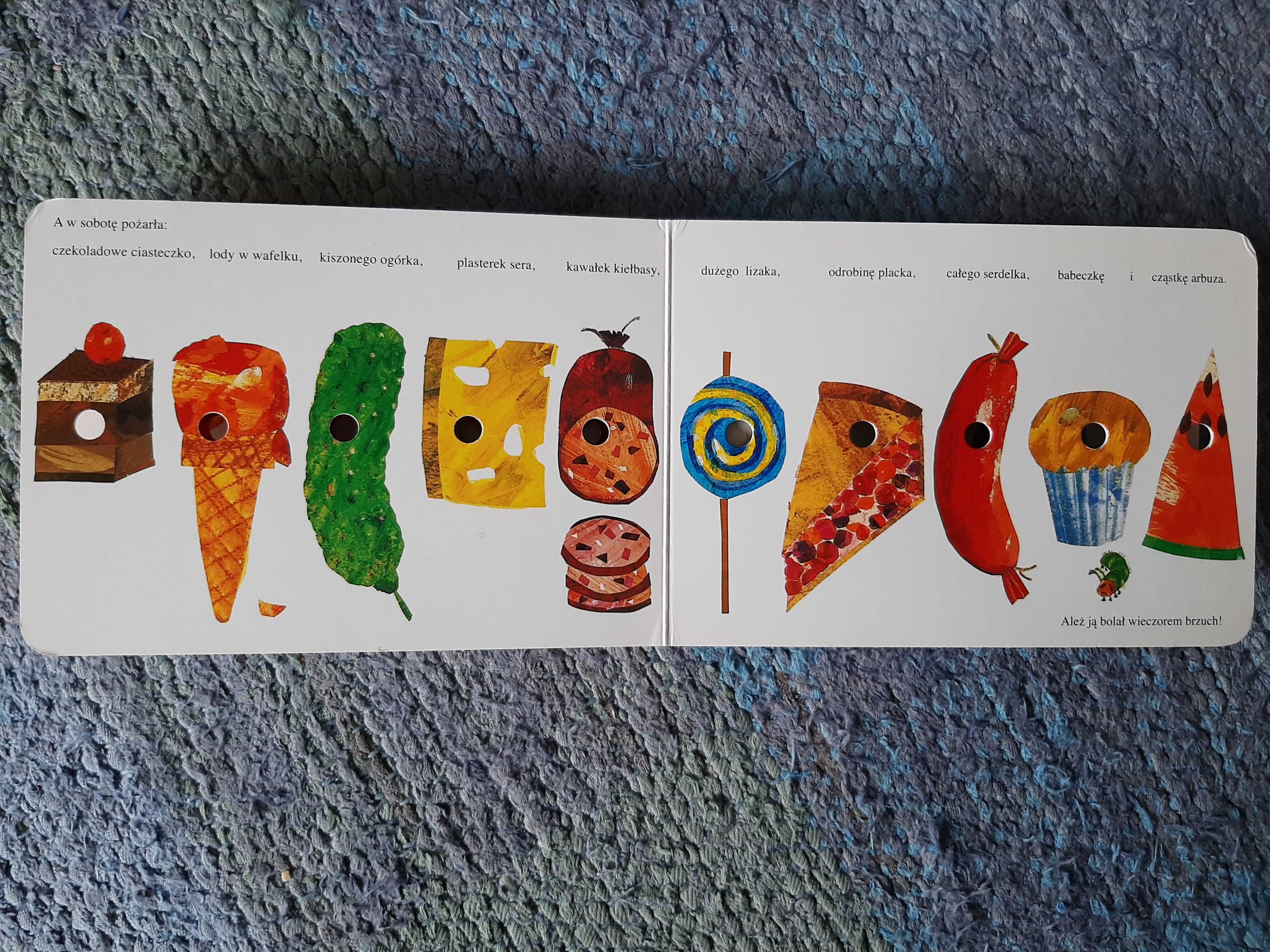 książeczka "Bardzo głodna gąsienica"  Eric Carle