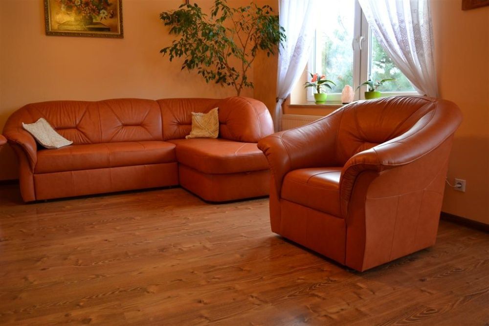 Letnia cena narożnik kanapa sofa narożna FRESH skóra nat.PRODUCENT