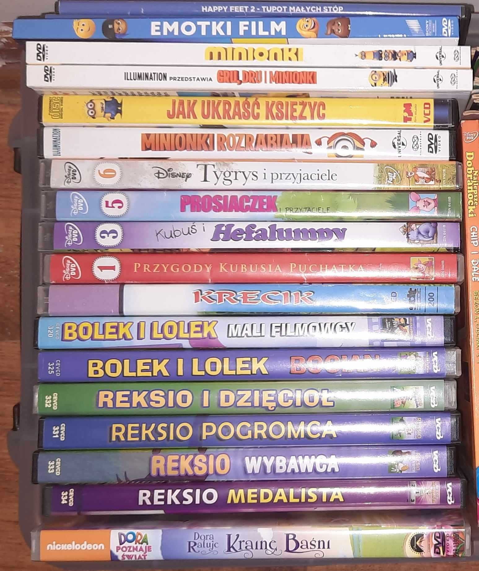 Bajki DVD VCD 58 sztuk