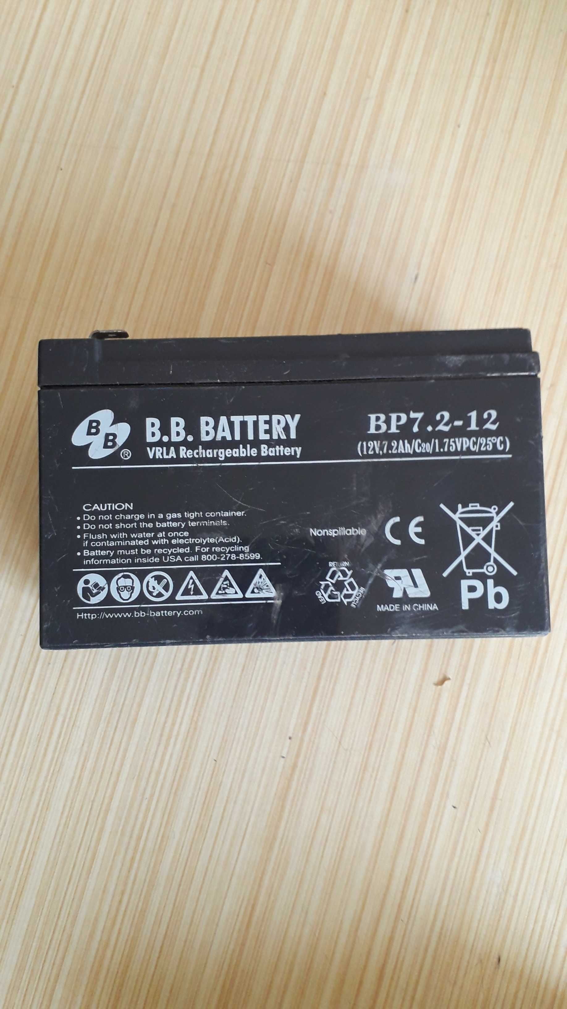 Аккумулятор AGM 12В 7Ачас CSB GPL1272 GP1272 UPS12360 RBC2 RBC110