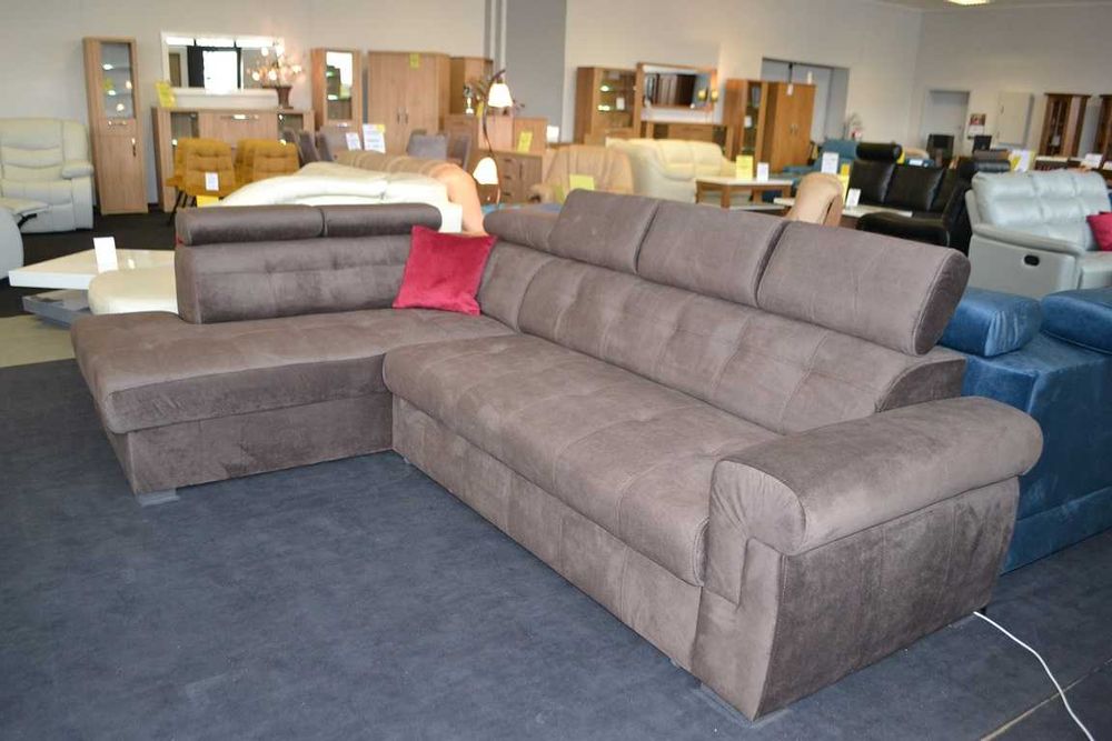 Nowy narożnik ATLANTA 190x280cm, Tkanina HAGA, -35%= Producent OLESNO