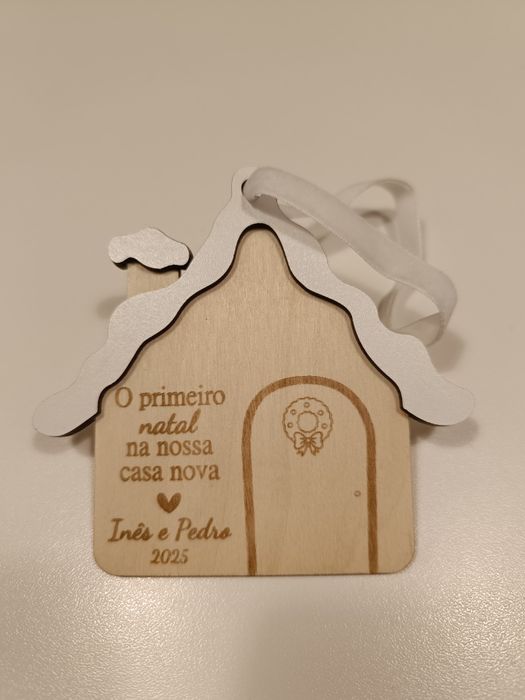 Gravação e corte laser madeira | Lembrancas | bolas Natal