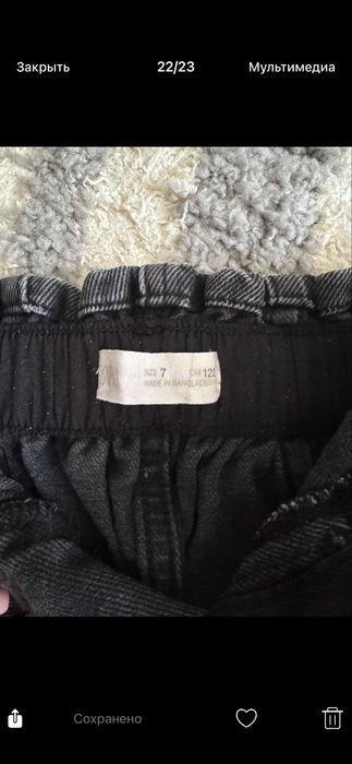 Джинси zara 122 для дівчинки
