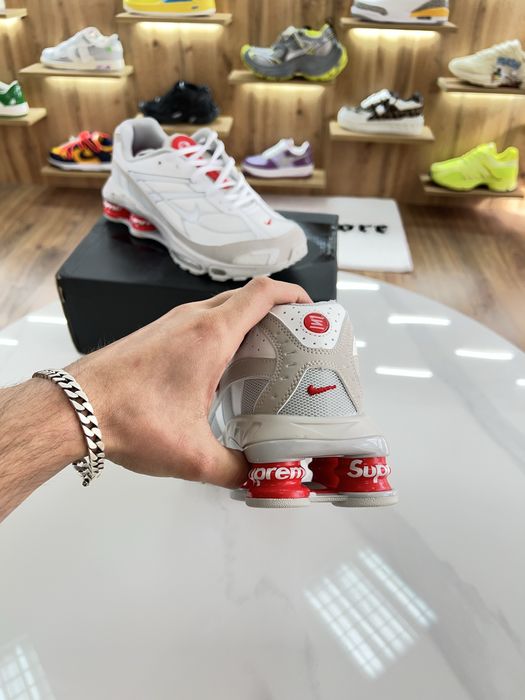 Кросівки Nike Air Shox TL x Supreme Grey / Red