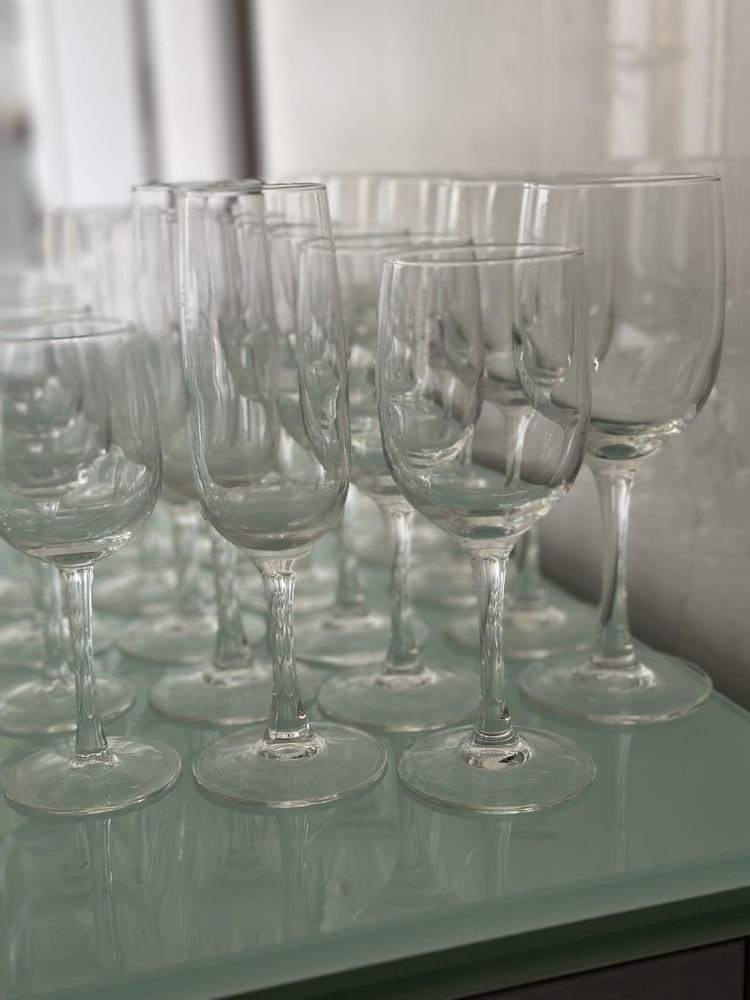 Conjuntos 24 copos vinho/campanhe