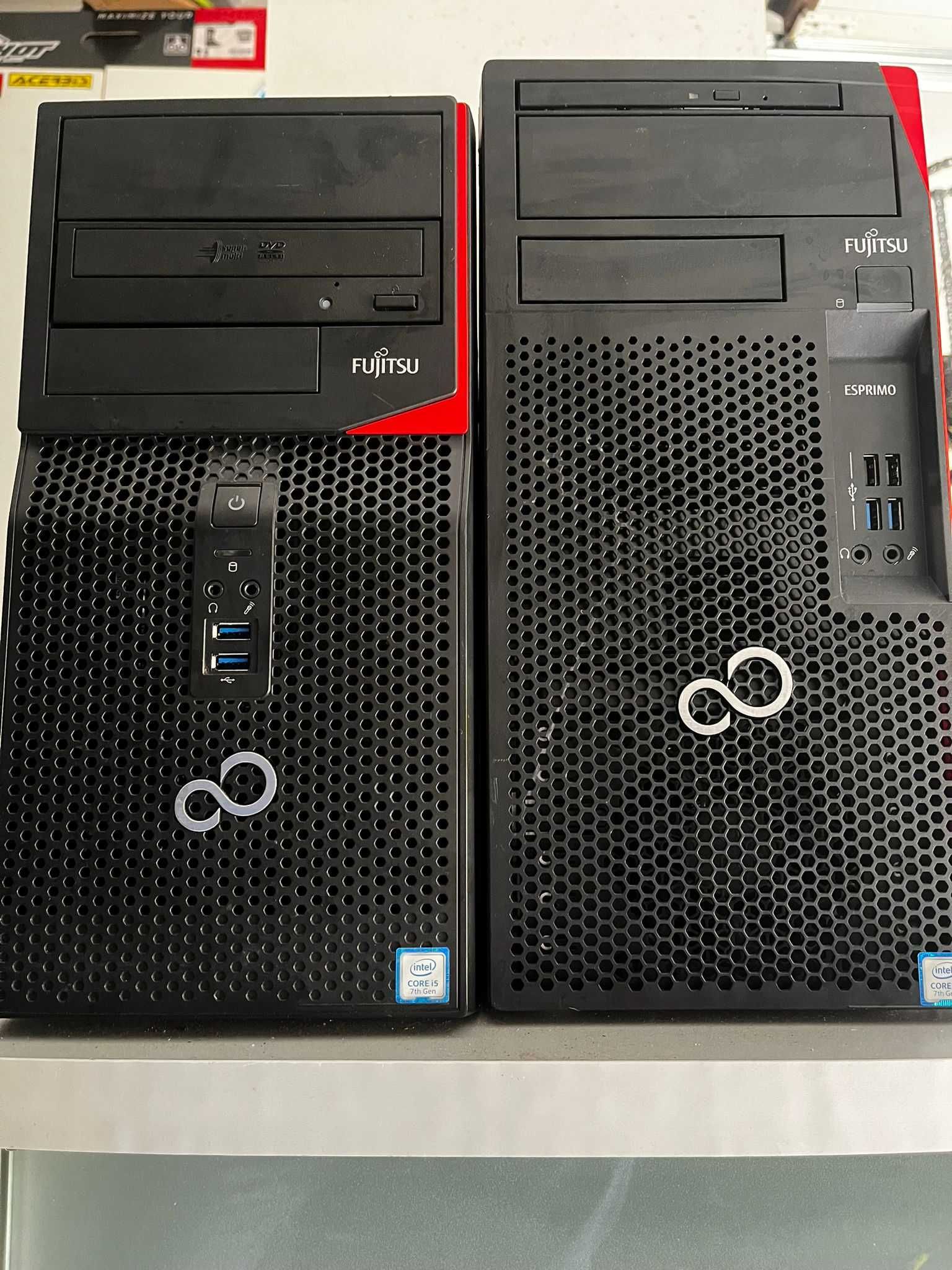 2 PCs Fujitsu i5 7 geração