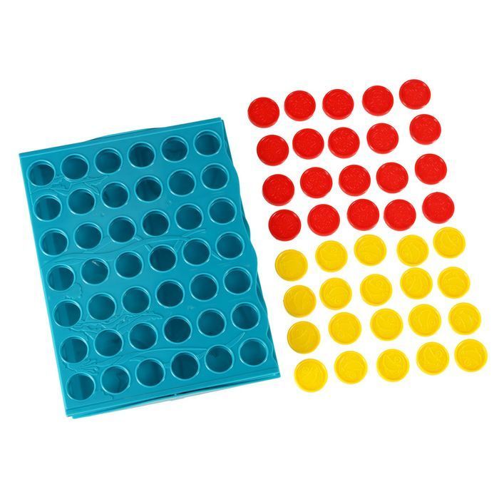 Gra Logiczna Planszowa Szczęśliwa Czwórka Cztery W Rzędzie 25X19X20 Cm